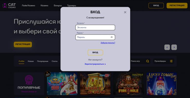 Кет казино - вход в личный кабинет Кет казино - вход в личный кабинет